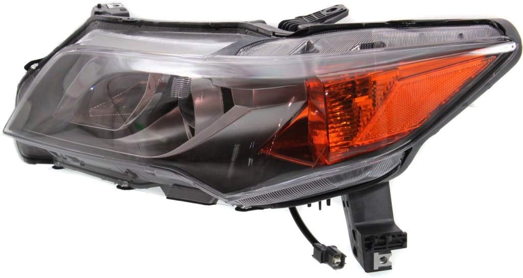 For Acura ILX Headlight Assembly 2013 2014 2015 Driver and Passenger Side Pair/Set | Halogen | AC2502121 + AC2503121 | 33150TX6A02 + 33100TX6A02
