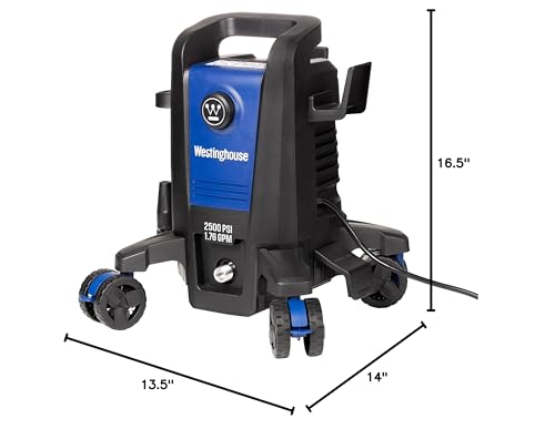 Westinghouse ePX3500 Electric Pressure Washer, 2500 Max PSI 1.76 Max GPM with Anti-Tipping Technology, Onboard Soap Tank, Pro-Style Steel Wand