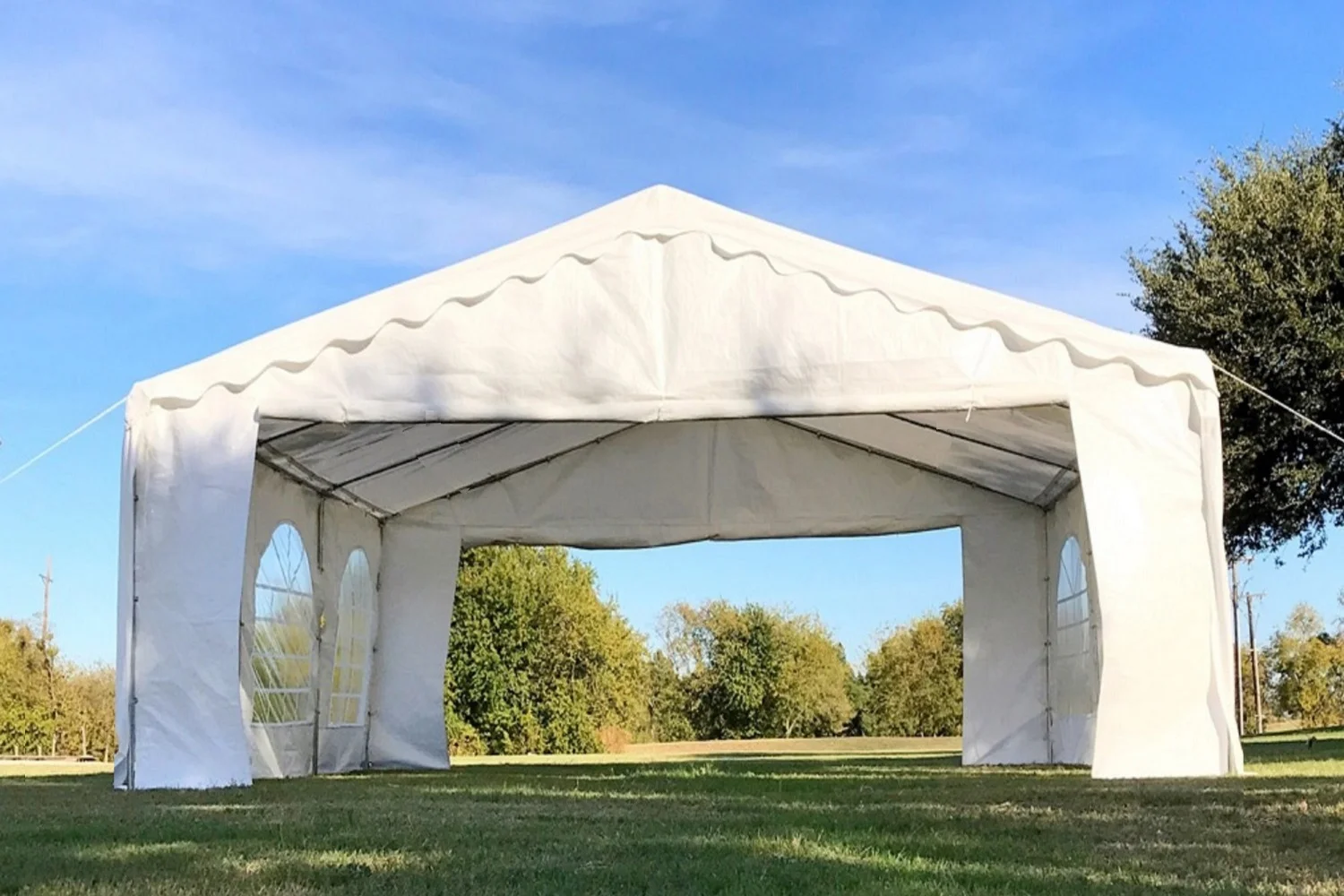 Delta Canopy 20'x16' Budget PE Party Tent Wedding Tent Outdoor Event Canopy Shelter with Waterproof Top