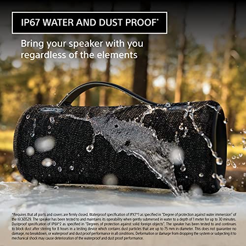 Sony SRS-XG300 X-Series Wireless Portable-Bluetooth Party-Speaker IP67 Waterproof and Dustproof with 25 Hour-Battery and Retractable Handle