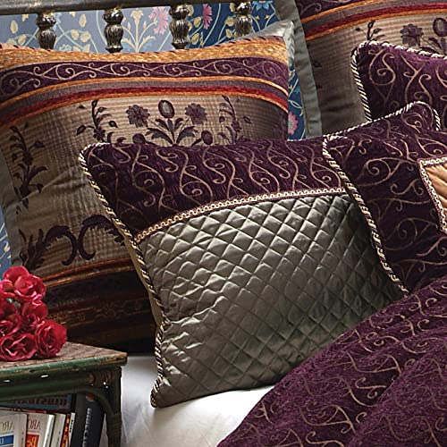 Riverbrook Home 100% Polyester Comforter Set, Queen, Hillcrest - Ivory/Gold, 9 Piece Set