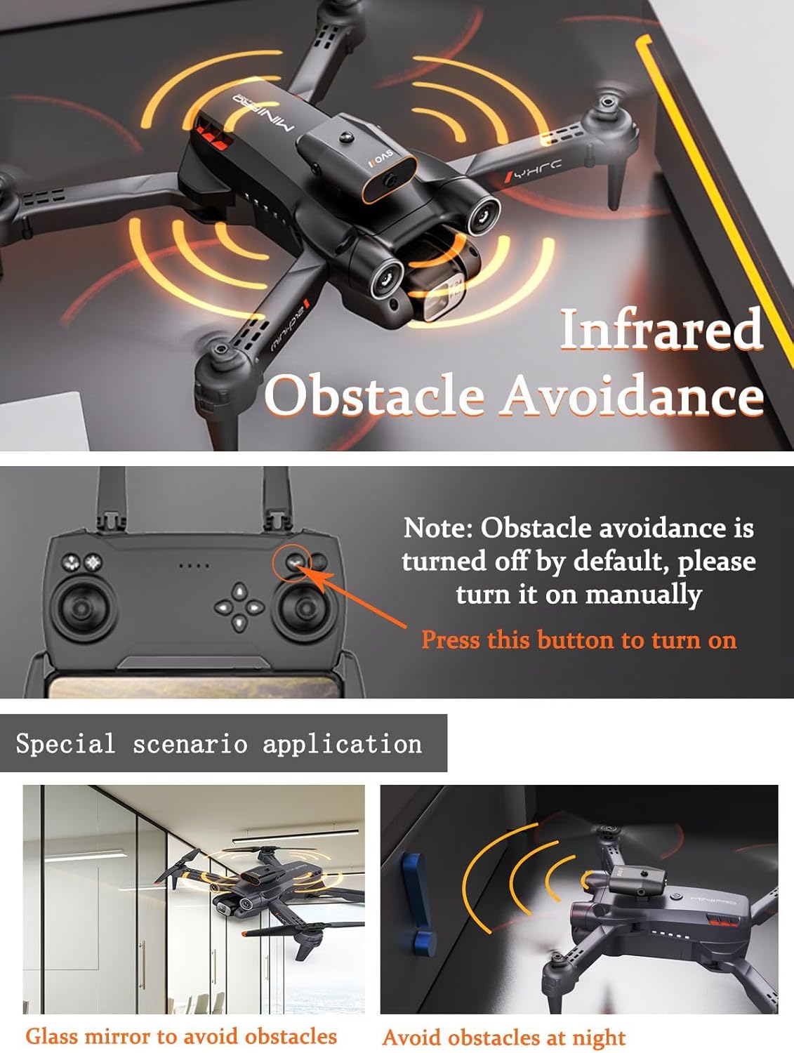 Drone with Camera for Adults Kids, 1080P HD FPV Camera Drones, 90° Adjustable Lens, Gestures Selfie, One Key Start, 360° Flips, 2 Batteries