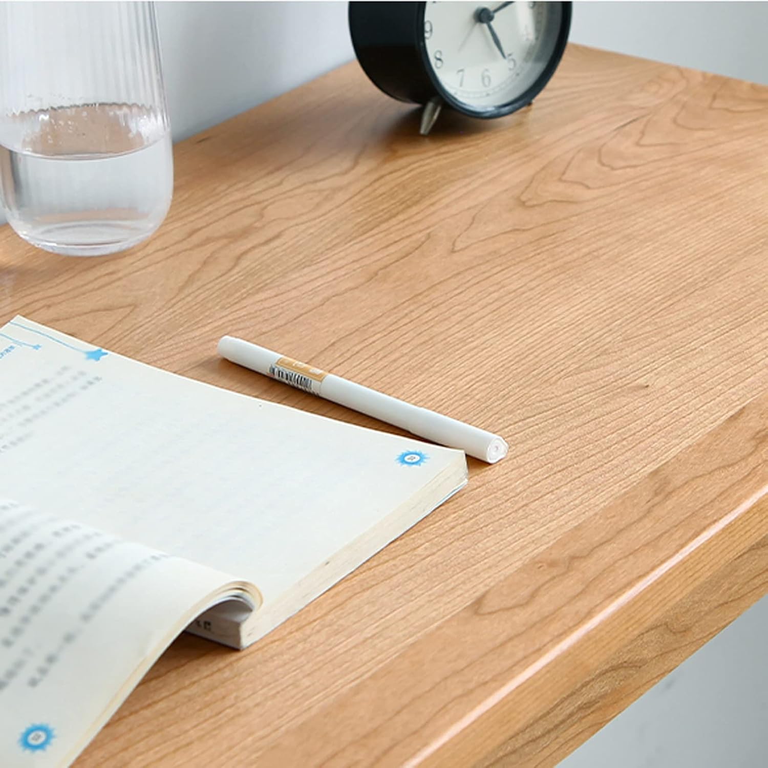 Computer Desk Home Narrow Wooden Desk 1.0/1.2/1.4 Meters Window Table Stable Writing Study Desk Simple Square Leg Cherry Wood Desk