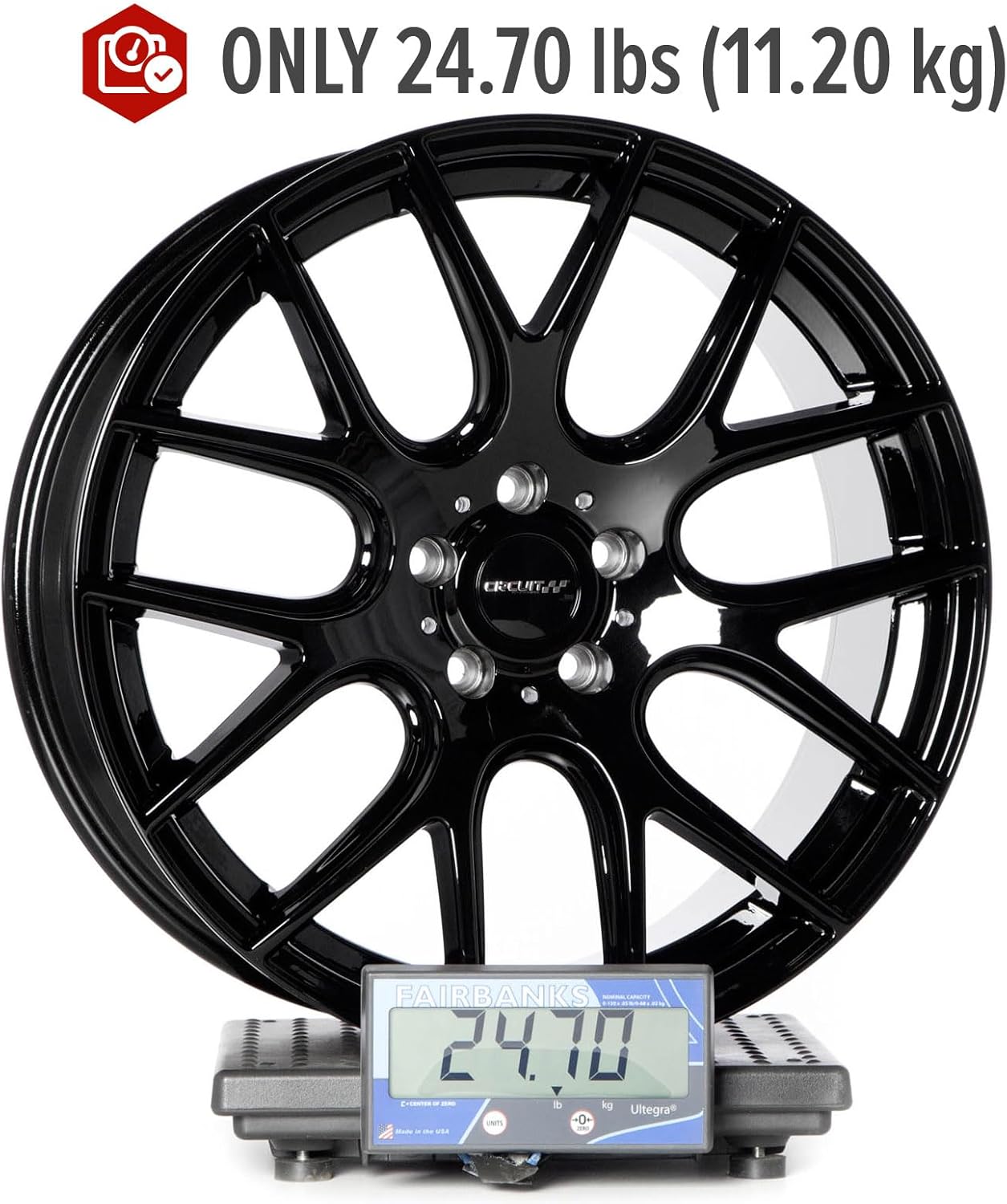Circuit Performance CP31 19x8.5 Wheel Gloss Black 5x112 Bolt Pattern, 19 Inch, 35mm Offset, 73.1mm CB, Compatible VW Volkswagen, Audi, Mercedes Wheels