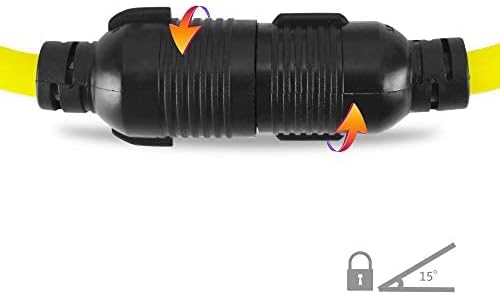 ACKING Extension Cord NEMA L14-30P to L14-30R SJTW 10GUAGE 3 Prong Generator Cord Adapter