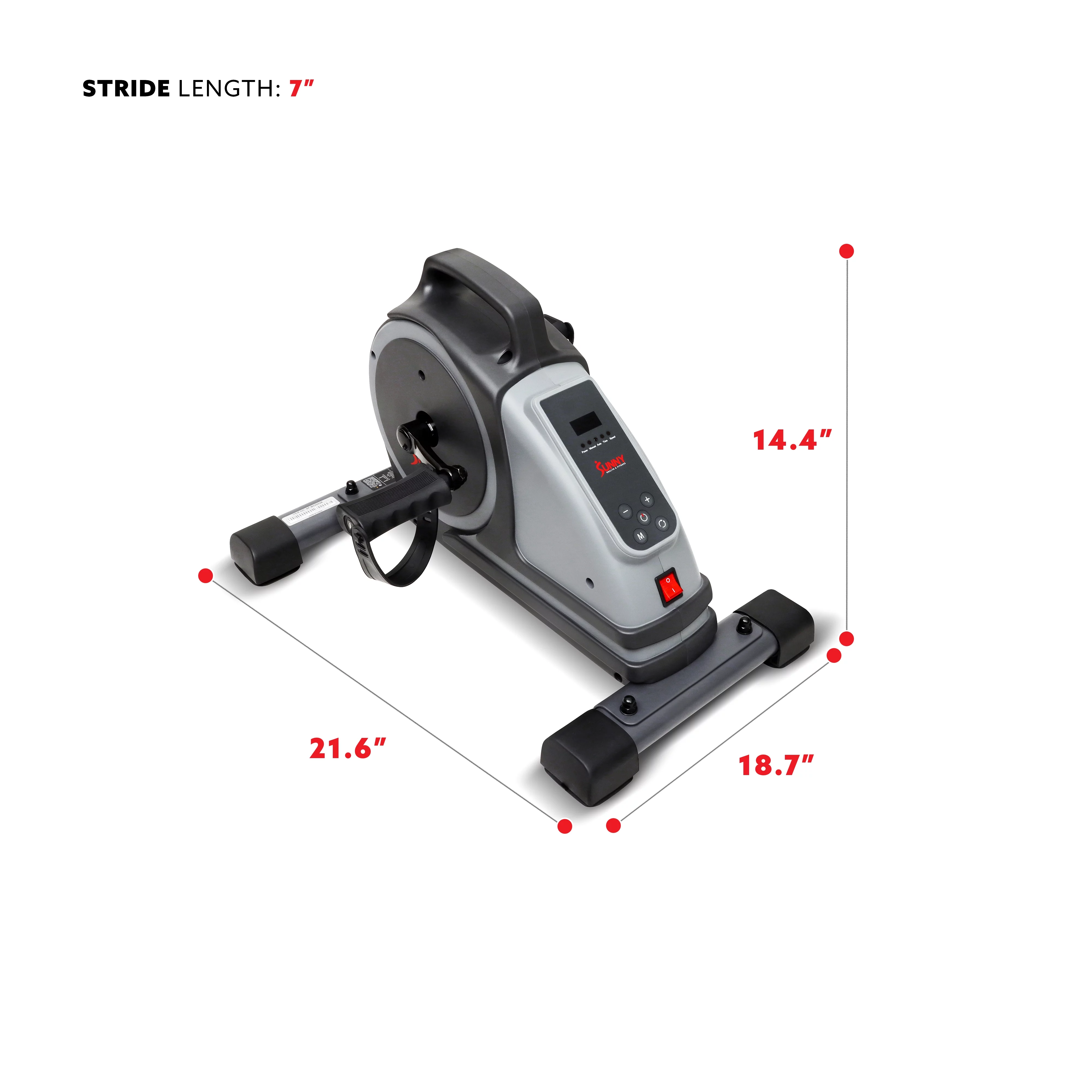 Sunny Health & Fitness Electromagnetic Mini Exercise Bike - SF-B020029