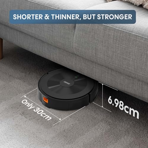 Robot Vacuum and Mop Combo: Robotic Vacuums 120 Mins Runtime & Alexa/APP Remote Control & Schedule Cleaning & Self-Charging