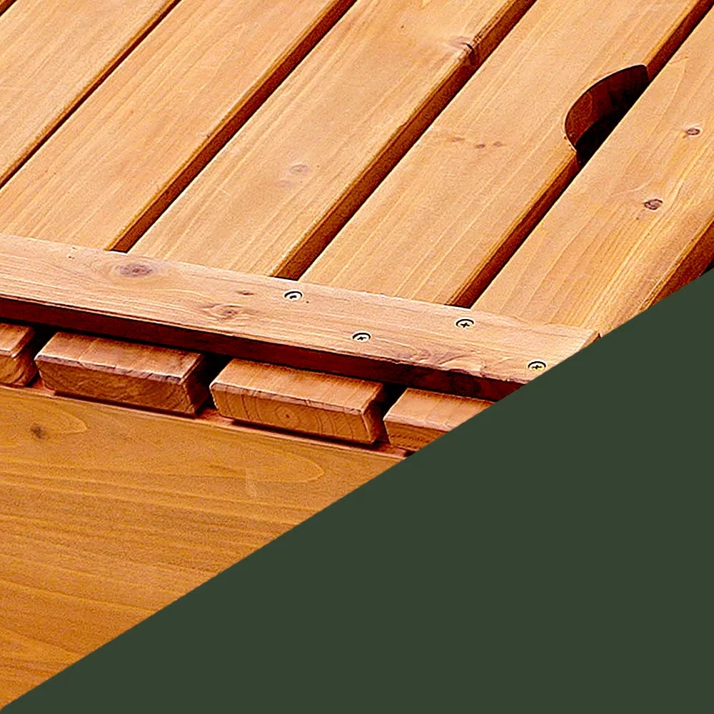 Badger Basket Covered Convertible Cedar Sandbox with Canopy and Two Bench Seats