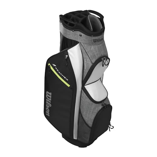 Wilson Feather Golf Cart Bag - Black/Grey/Red