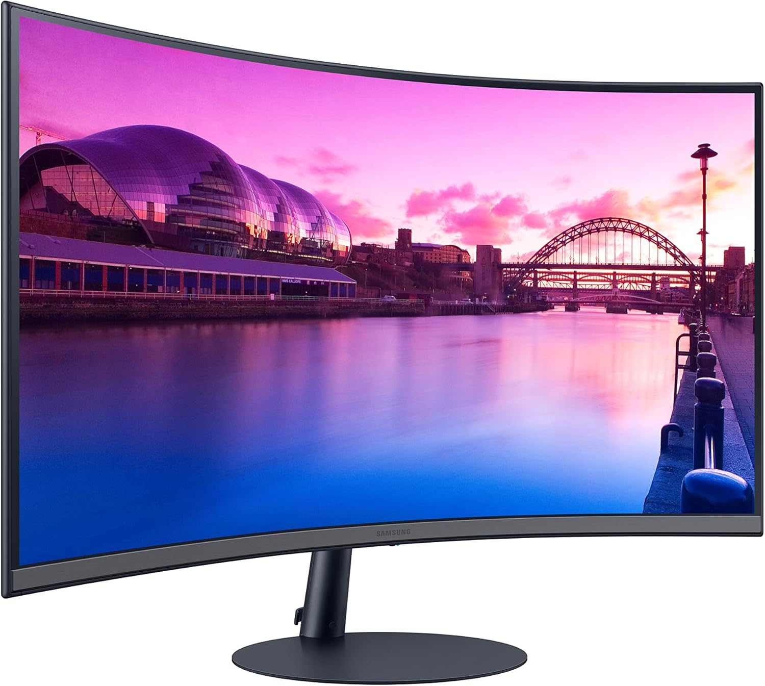 SAMSUNG 27-Inch S39C Series FHD Curved Gaming Monitor, 75Hz, AMD FreeSync, Game Mode, Advanced Eye Comfort, Frameless Display, Built in Speakers