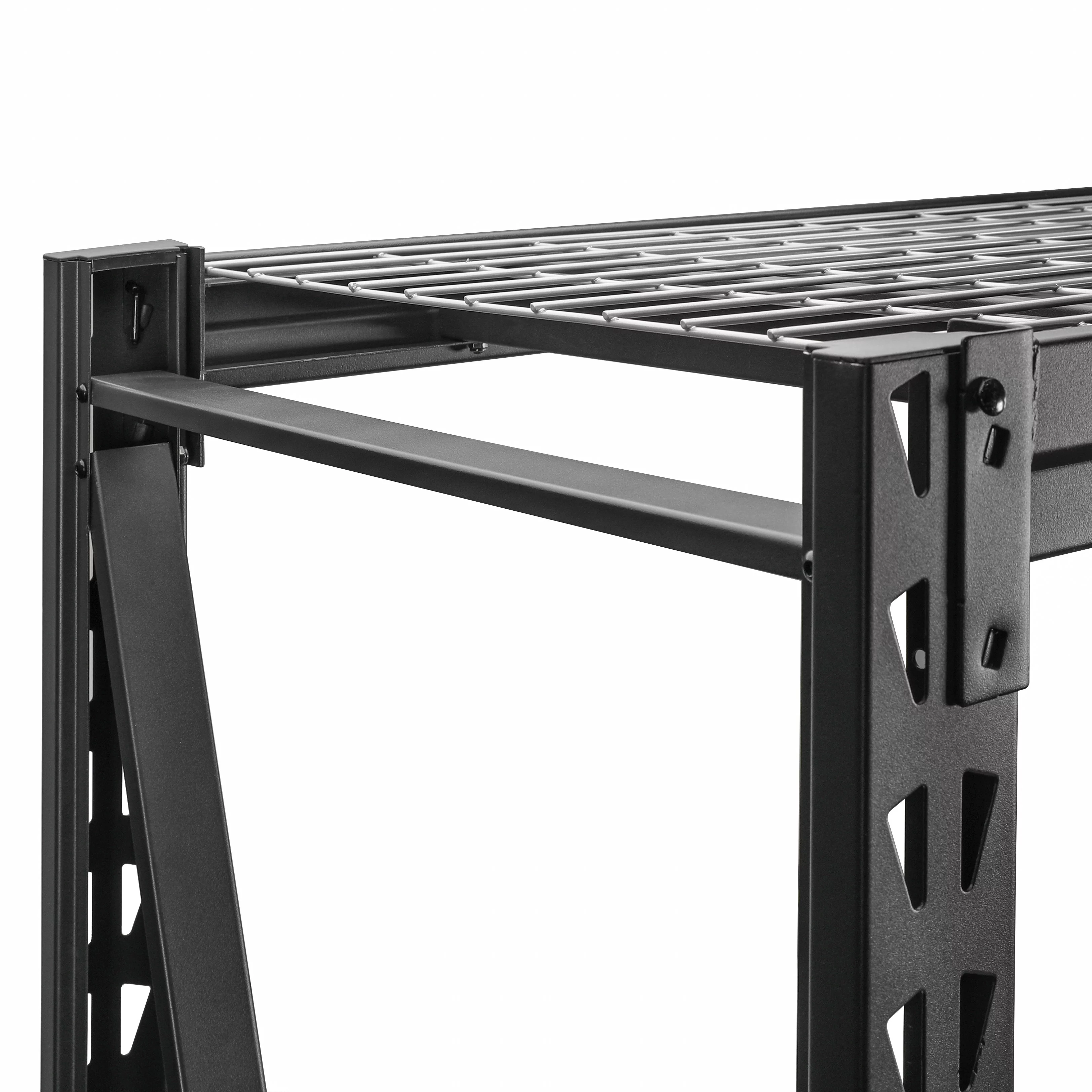 WORKPRO Steel 3-Tier Storage Shelf Unit 72-Inch-H x 77-Inch-W x 24-Inch-D, 6000lb Total Capacity, Black