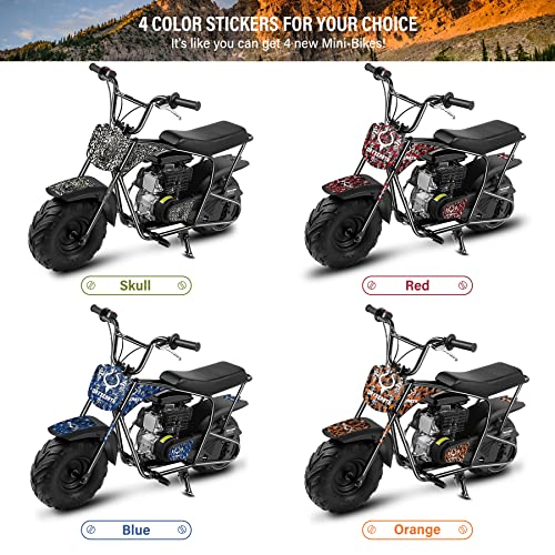 Oryxearth Mini Dirt Bike for Kids, 105CC 4-Stroke Kid Gas Powered Off-Road Pocket Pit Trail Motorcycle W/EPA Approved