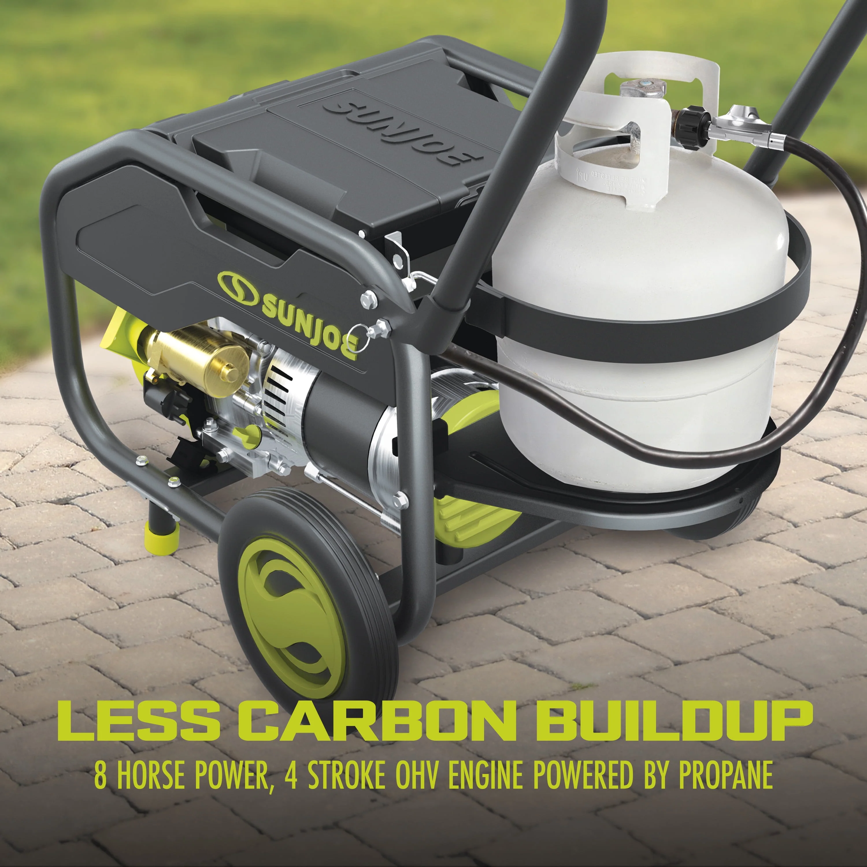 Power Joe 4100-Watt/3300-Watt Portable Propane Generator W/ Cover, 2.0-Ah Battery & Charger
