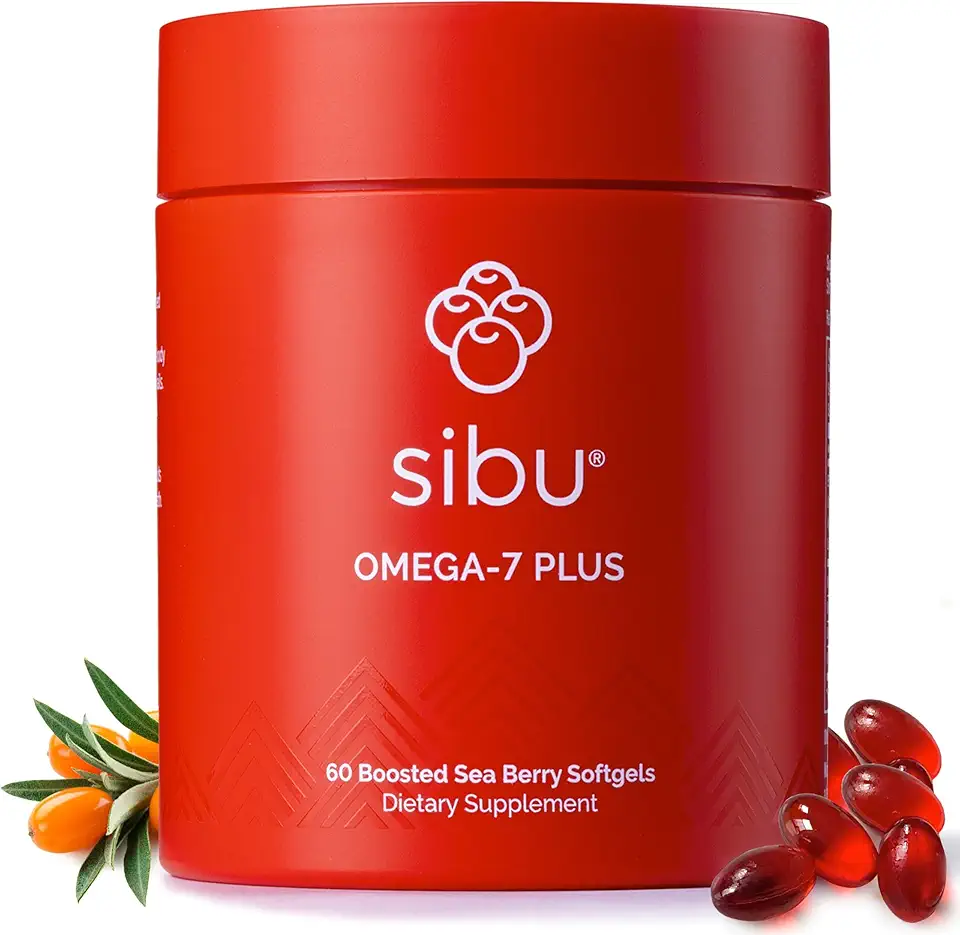 sibu Omega-7 Plus Softgels (60ct, 30 Day Supply) – Blend of Sea Buckthorn Oil and Plant-Based Vitamin D3 & Omega-3 DHA - Kansas Nuitrition - HNZSDS