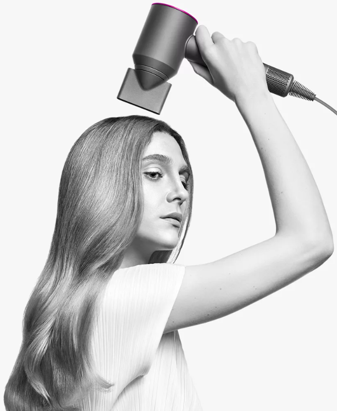 Dyson Hair Dryer, Iron/Fuchsia, 1200W dyson supersonic hairdryer