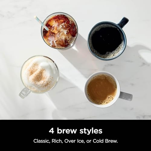 Ninja Hot & Iced XL Coffee Maker with Rapid Cold Brew, 4 Brew Styles, 8 Sizes Small Cup to Travel Mug, Single-Serve Coffee Brewer, 12-Cup Carafe