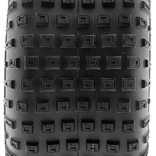 Pair of 2 SunF XC Sport 22x11-8 ATV Golf-Cart Lawn-Mower Knobby Tires, 6 PR, Tubeless A011