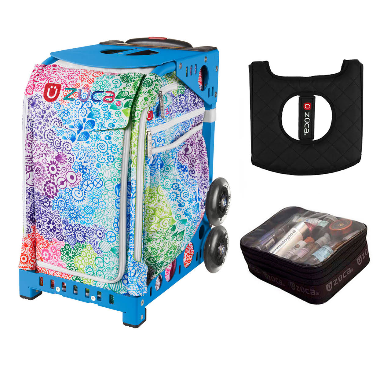 Zuca Exposition with Free Seat Cover and Zuca Utility Pouch(Small) (Blue Frame)