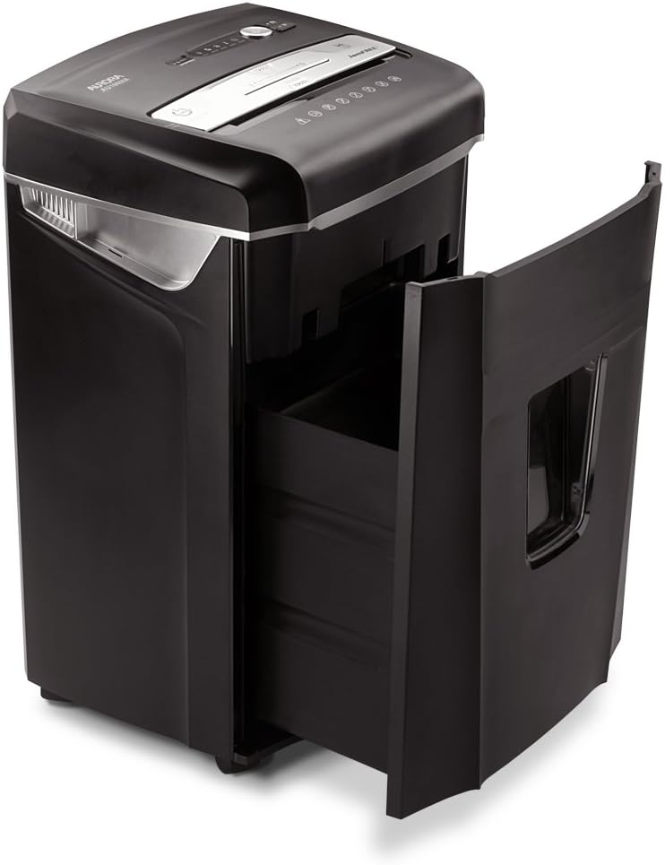 Aurora High Security JamFree AU1000MA 10-Sheet Micro-Cut Paper / CD / Credit Card Shredder with Pull-Out Wastebasket