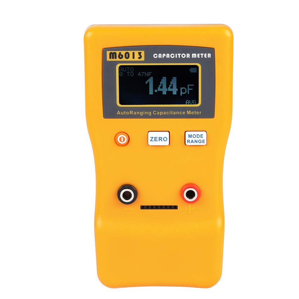 Capacitor Meter,M6013 LCD High Precision Capacitor Meter Professional Measuring Capacitance Resistance,Capacitor Tester