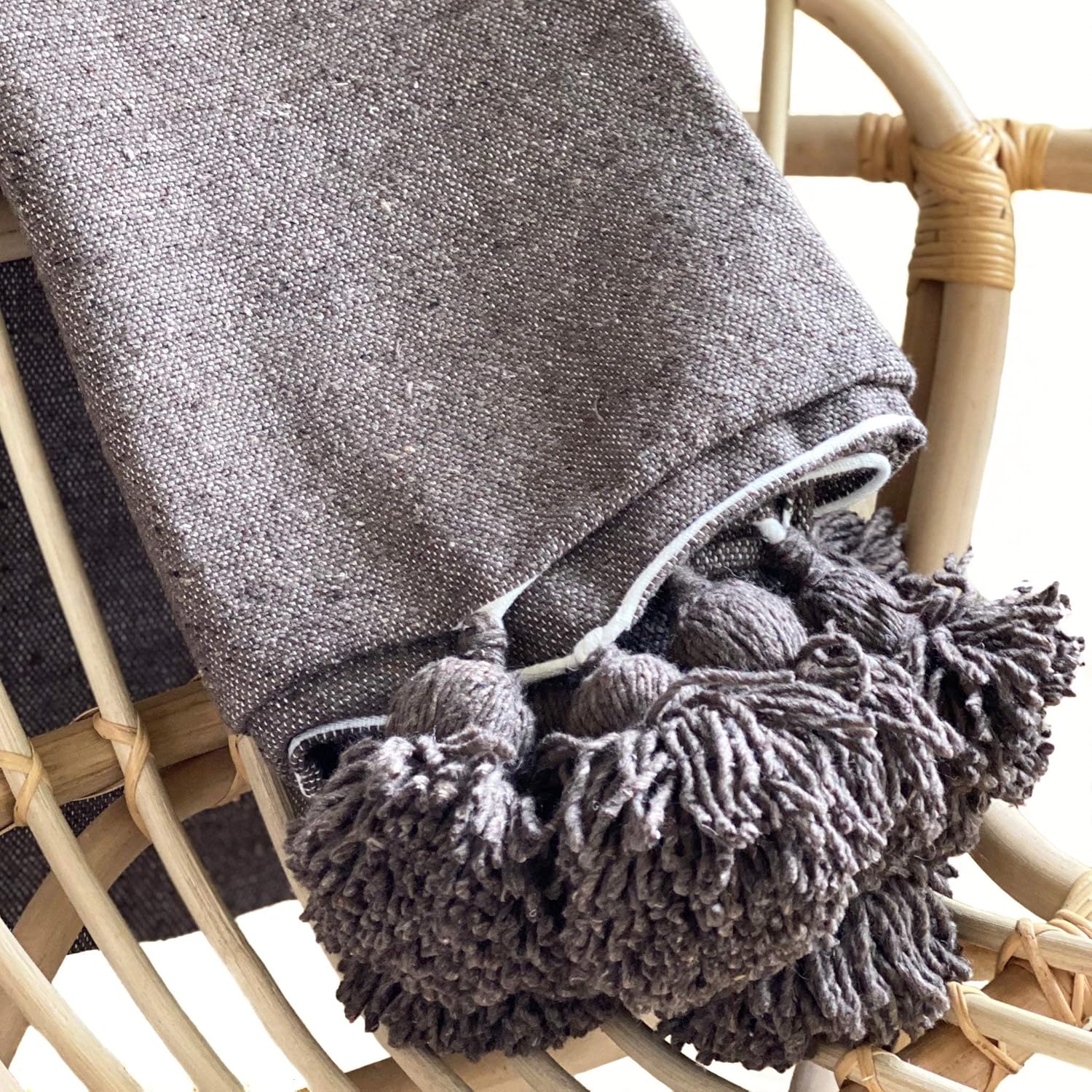 Casa Boho Pom Pom Throw Blanket for Bed Moroccan Pom Pom Blanket Boho Blanket Throw Blanket Boho Throw Blanket Throw for Bed Throws and Blankets for