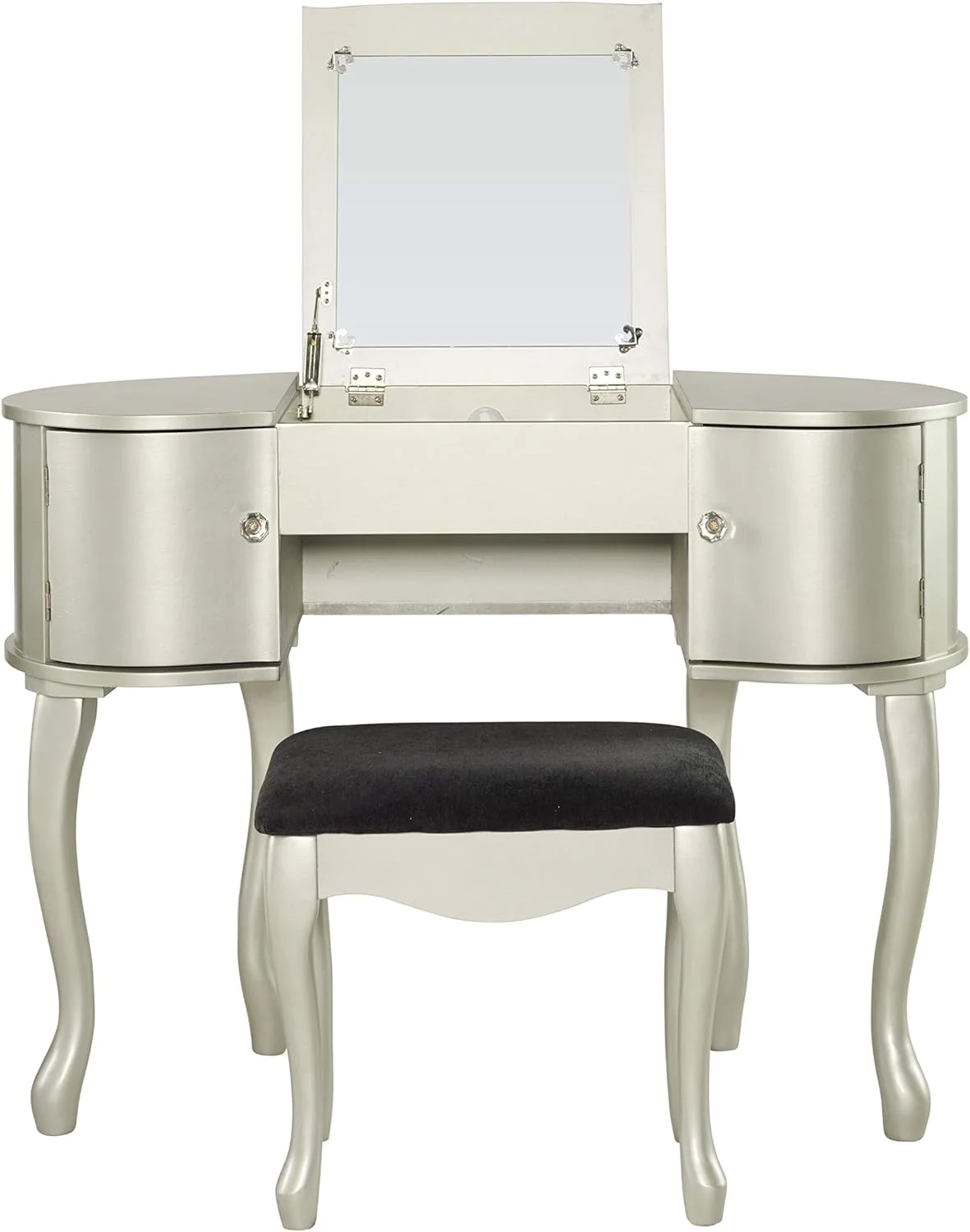 Paloma Vanity Set, 30" X 40.5" X 19.25", Silver