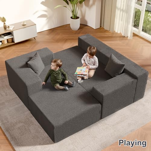 104" Sectional Couches for Living Room, Modular Sectional Sofa with Deep Seat, L-Shape Couch with Chaise, Cloud Couch for Living Room Bedroom