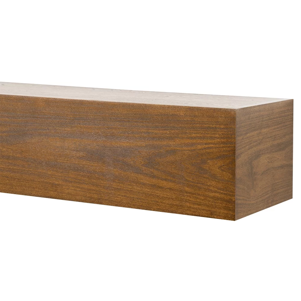 Modern Ember Boone 48 inch Floating Wood Fireplace Mantel Shelf - Unfinished