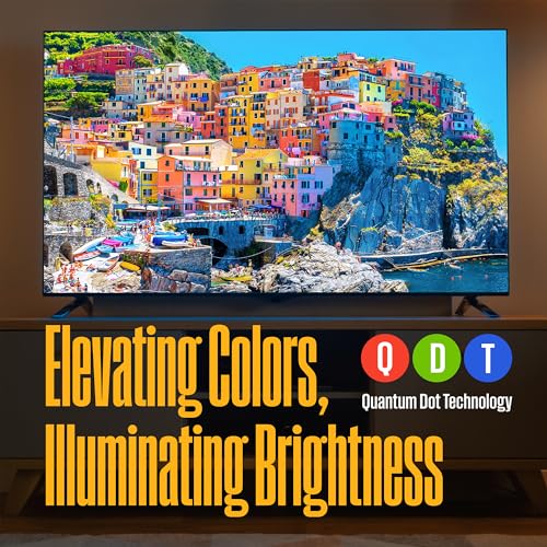 Westinghouse Roku TV - 43 Inch Smart TV, 4K UHD QLED Television w/HDR 10+, Dolby Vision, Wi-Fi & Mobile App Connectivity