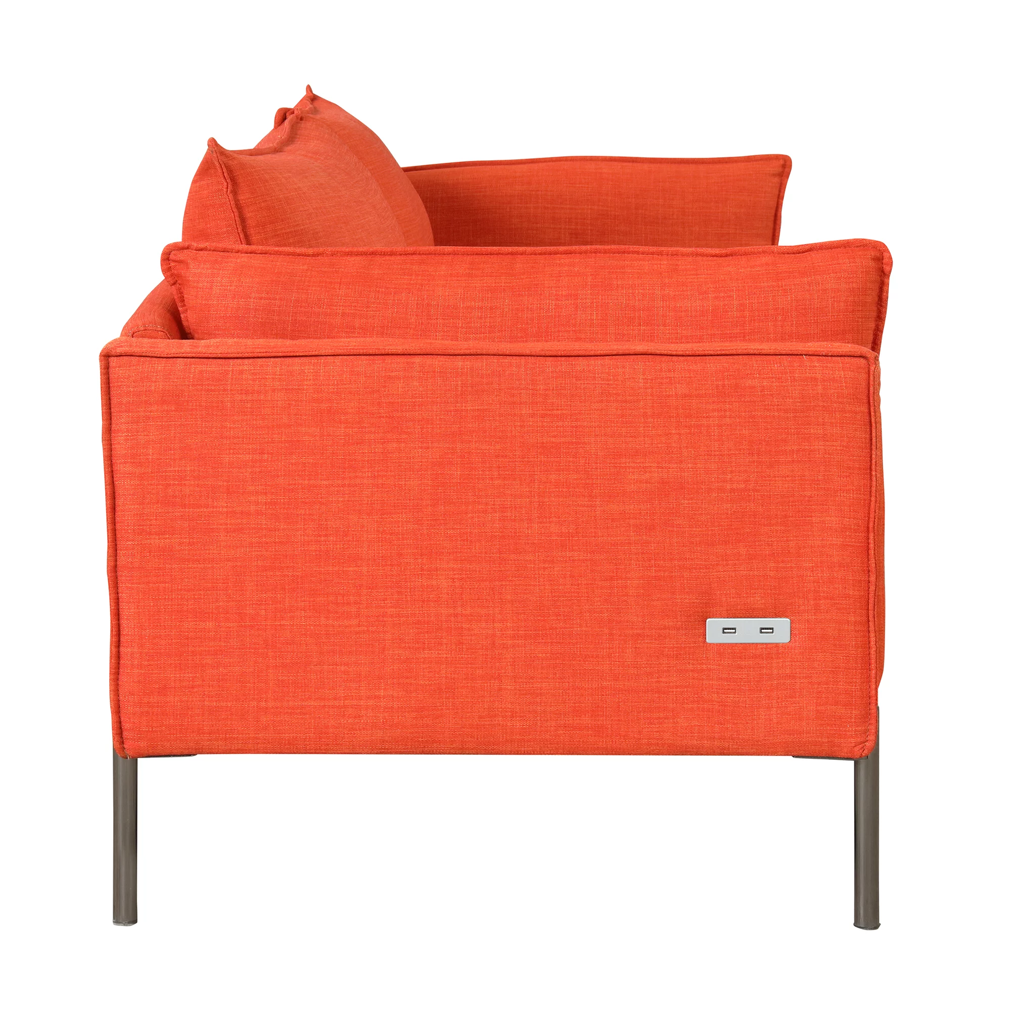 Anself Modern Style 3 Seat Sofa Linen Fabric Upholstered Couch Furniture 3-Seats Couch for Different Spaces,Living Room,Apartment