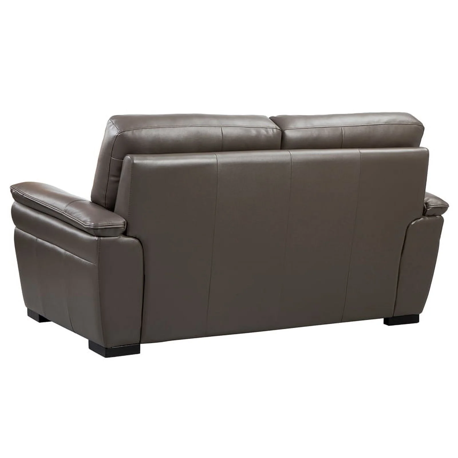 EK020 Taupe (Brown) Color With Italian Leather Loveseat