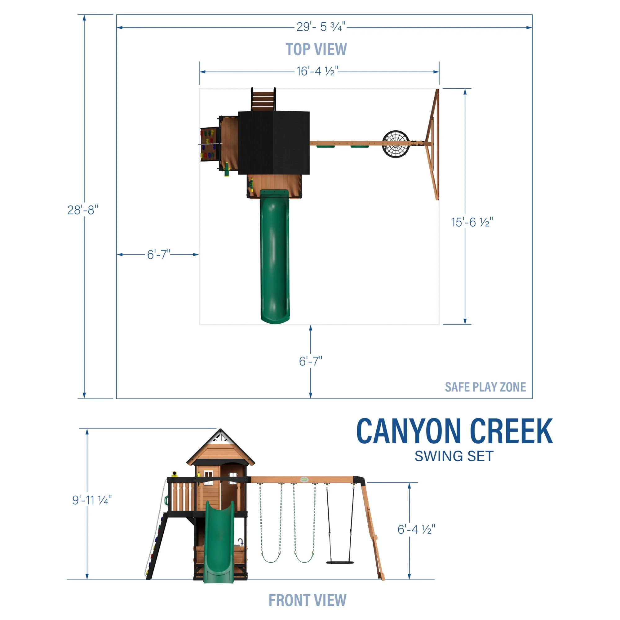 Backyard Discovery Canyon Creek Swing Set