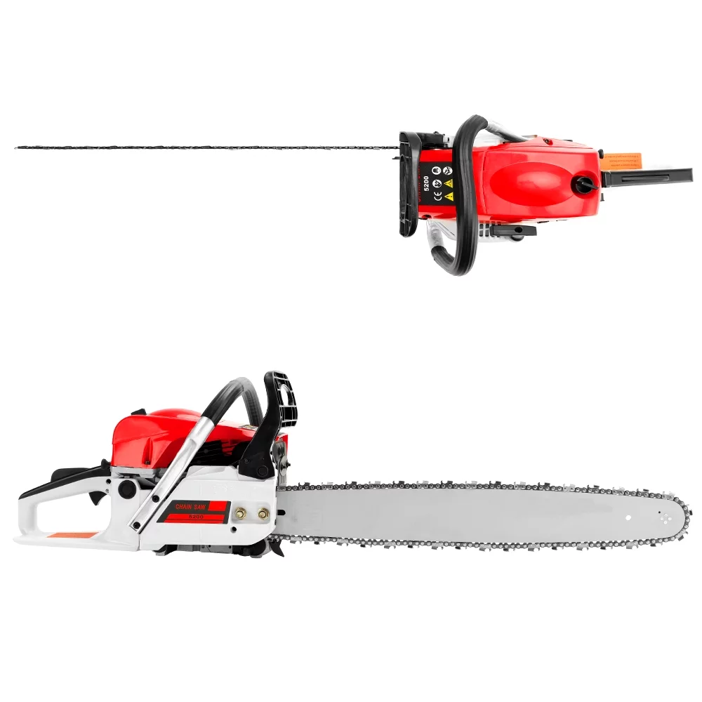 TOPTENG Gasoline Chainsaw with 22 in. Bar 52CC Engine 2-Cycle Gas Powered Chainsaw for Farm/Garden/Ranch/Firewood