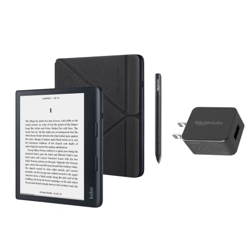 Kobo Sage | eReader | 8” HD Glare Free Touchscreen | Waterproof | Adjustable Brightness and Color Temperature | Blue Light Reduction | Bluetooth |