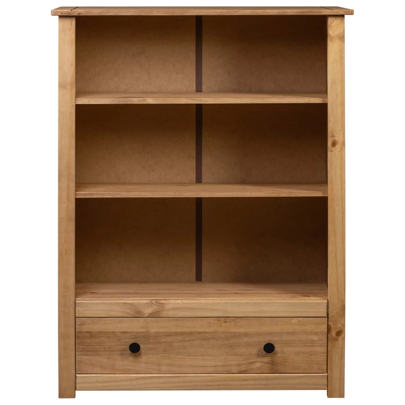 Htovila Bookcase 31.5"x13.8"x43.3" Solid Pine Wood Panama