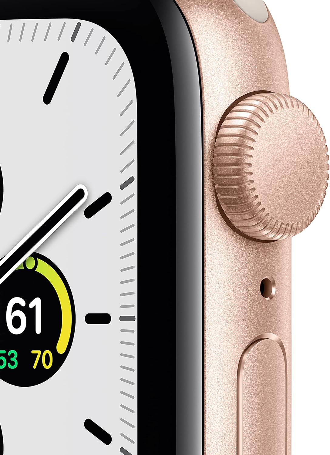 Apple Watch SE (Gen 1) [GPS 40mm] Smart watch w/Gold Aluminium Case with Starlight Sport Band. Fitness & Activity Tracker, Heart Rate Monitor