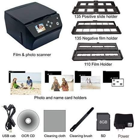 22MP Film &Slide Photo Multi-Function Scanner, Converts 135Film/35mm