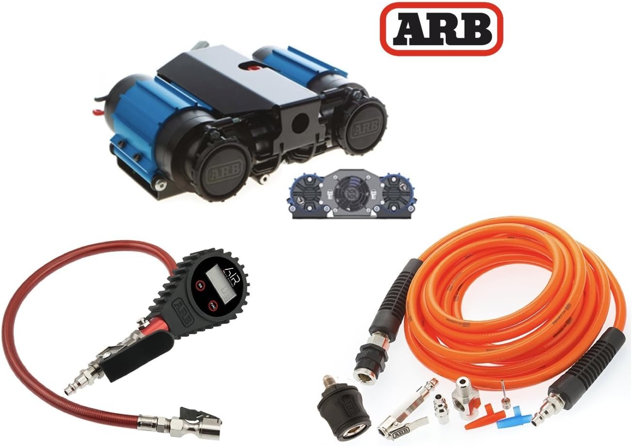 ARB 12 Volt Twin Air Compressor and Tire Inflation Kit with Digital Tire Inflator - High Performance 4X4