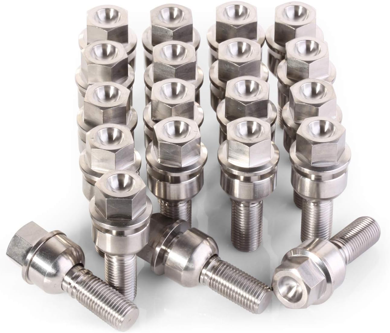 Titanium Lug Bolts 6AL4V Aerospace Grade for Porsche (39mm(+10mm) 10 pieces)