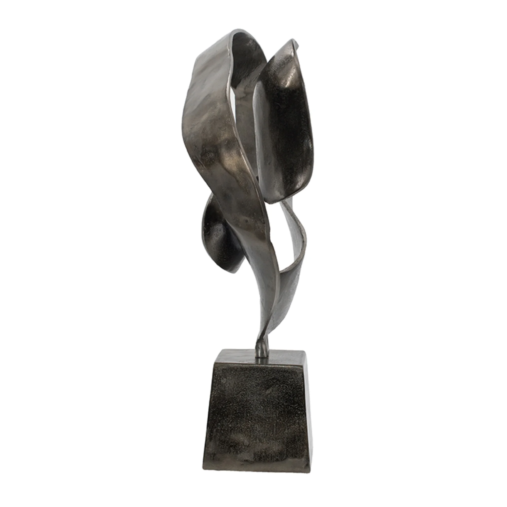 CC Home Furnishings Abstract Sculpture on Pedestal Base - 28.25" - Black