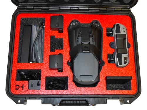 Pelican Case for Mavic 3 or 3 Pro Drone with Cine Premium or Fly More Kit Combo. Also fits one of the following controllers: DJI RC-N1, RC, RC2