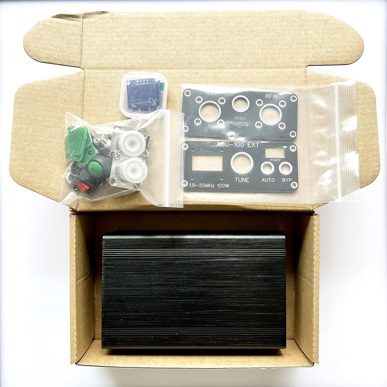 Malahit ATU-100 Antenna Tuner Box atu100 Shell ATU100 1.8-50MHz case