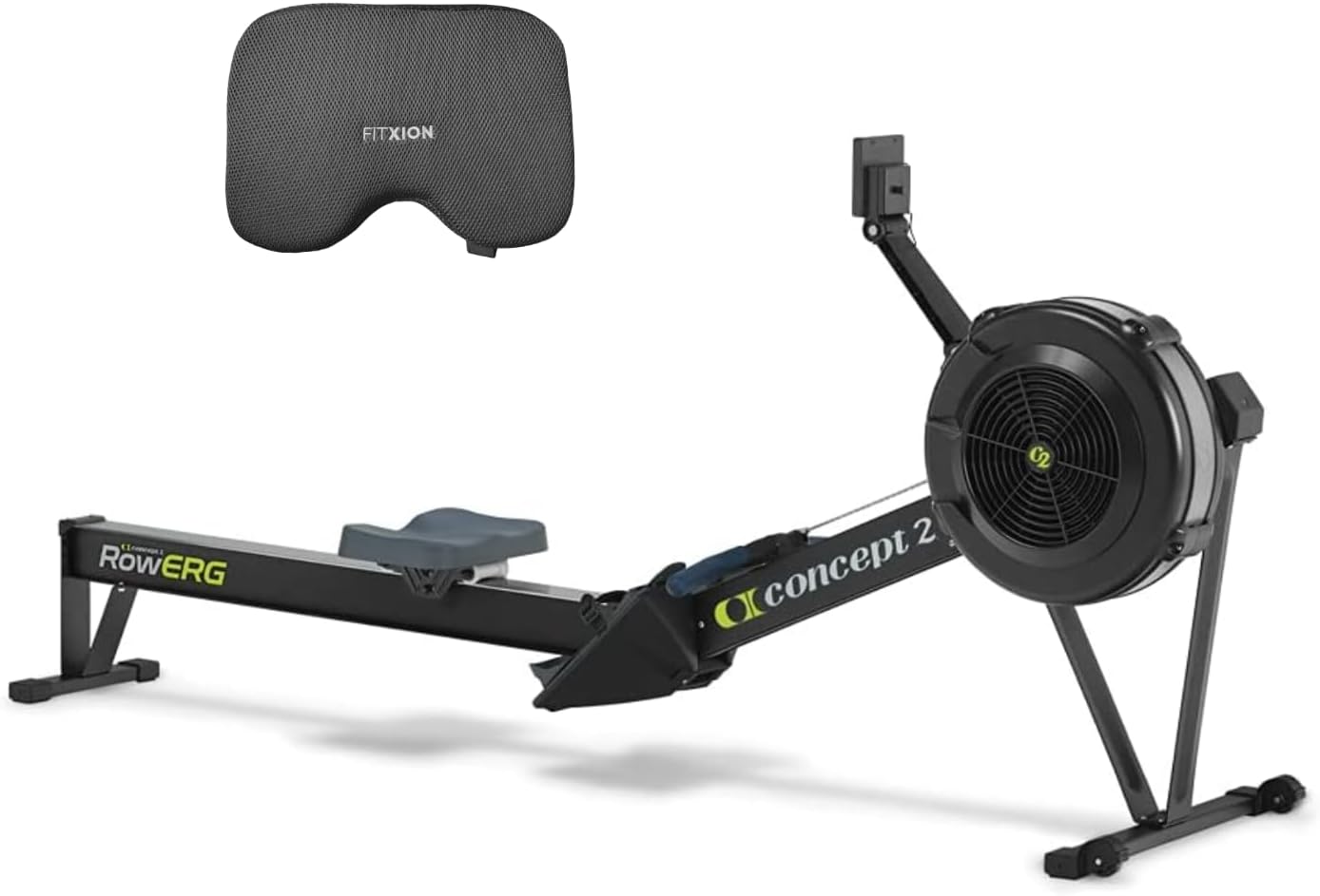 Concept2 RowErg Model D Indoor Rowing Machine - PM5 Monitor, Device Holder, Adjustable Air Resistance, Easy Storage with FitXion Seat Cushion
