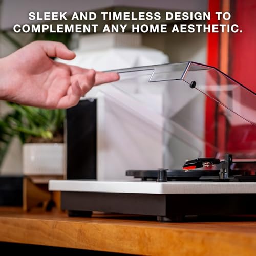 Victrola The Quincy 6-in-1 Bluetooth Record Player & Multimedia Center with Built-in Speakers &ndash; 3-Speed Turntable, CD & Cassette Player