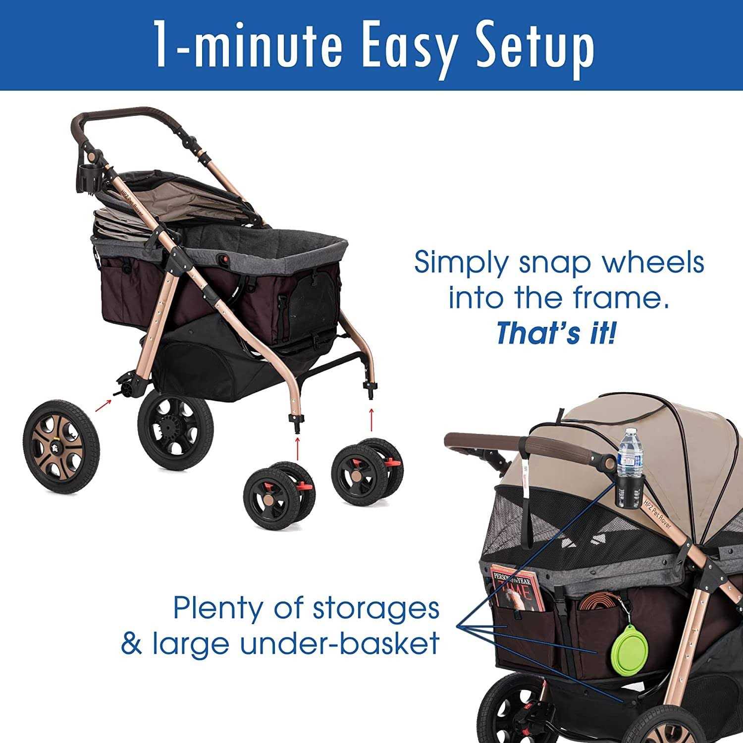 HPZ Pet Rover Titan HD SUV Stroller - Pet Supplies online store