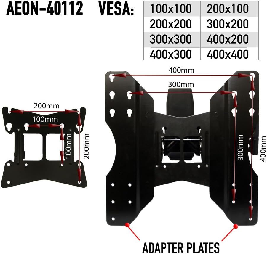 Full Motion Wall Mount with 29-Inch Extension for 32 to 65-Inch TV