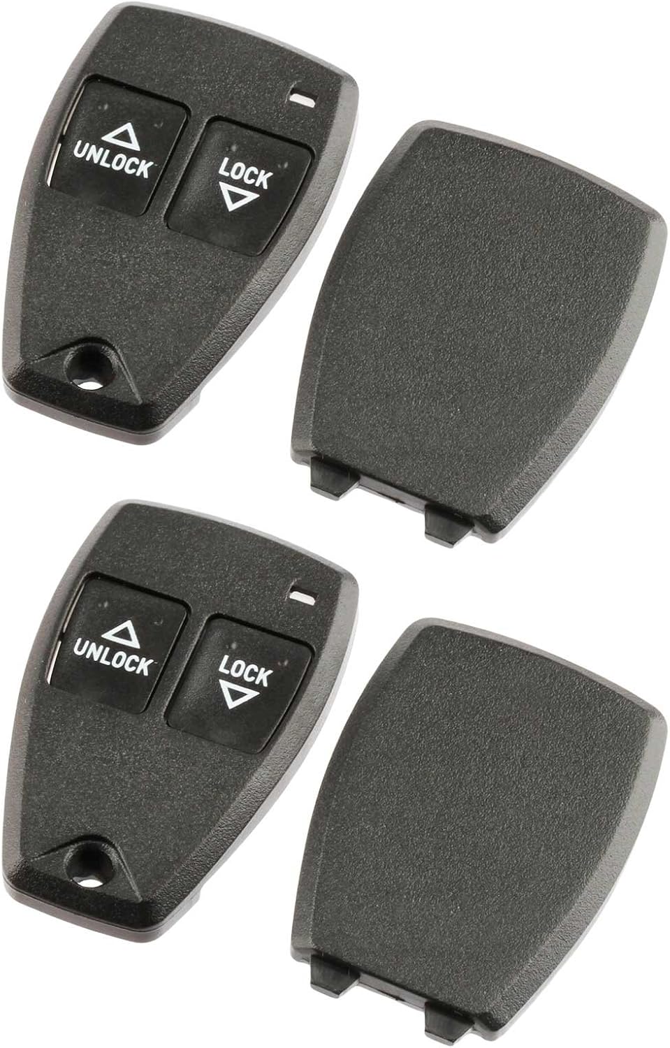 fits Jeep Grand Cherokee/Jeep Cherokee 1993 1994 1995 1996 Key Fob Keyless Entry Remote Shell Case & Pad (56009031), Set of 2