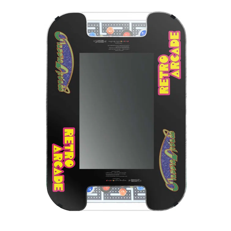 Chrome XL Cocktail Arcade Machine with 24" Monitor, 412 Retro Games and Trackballs