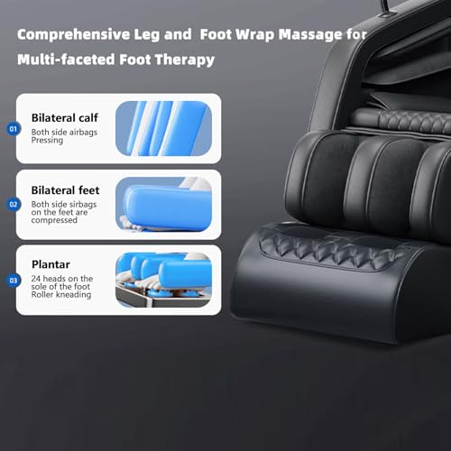 Massage Chair Full Body with Heat, Zero Gravity Shiatsu Massage Chair Recliner with & 5 Auto Modes, Foot Massage, Waist Back Heating