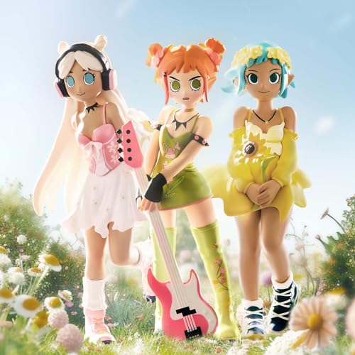 POP MART Peach Riot Punk Fairy Series Figures, 12PCs Peach Riot Blind Box Figures, Random Design Action Figures Collectible Toys Home Decorations